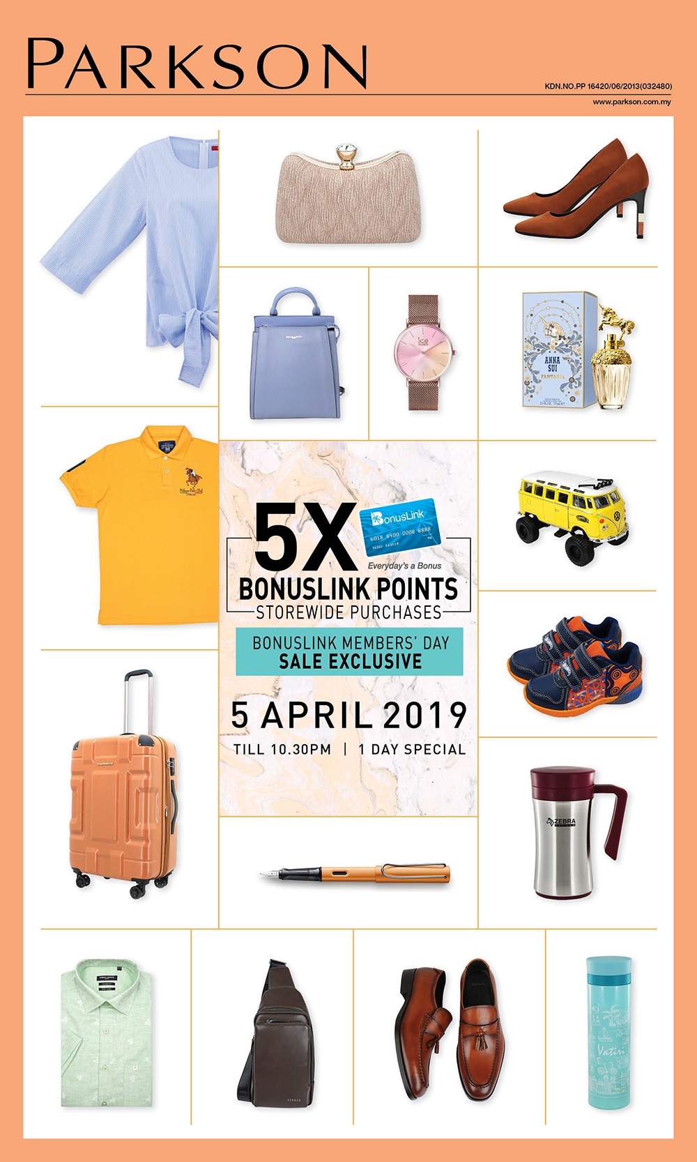 22 Apr 2022: Parkson Bonuslink Members Day 5X Points Promotion 
